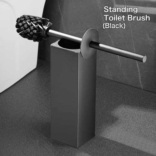 Perfect Standing Toilet Brush and Holder Set - Modern Durable Design
