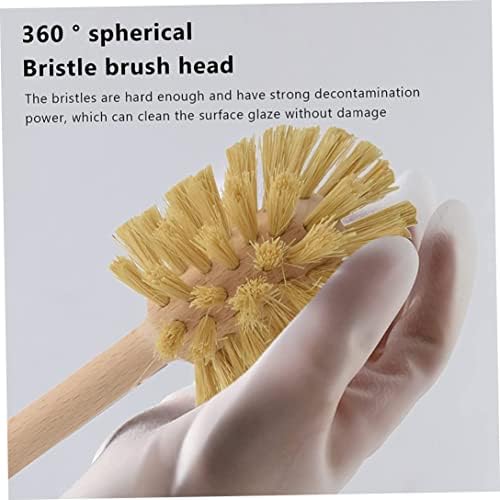 High-Quality 2-Piece Wood Toilet Brush Set for Deep Cleaning