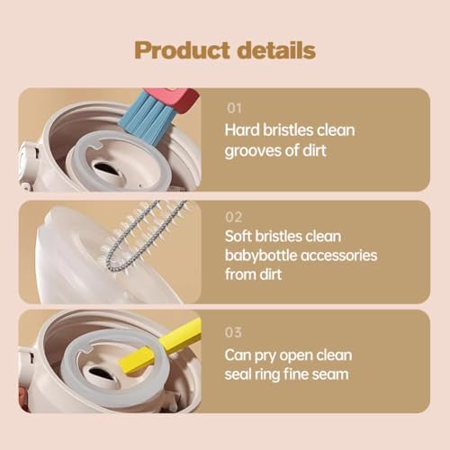 3-in-1 Cup Lid Cleaning Brush Set
