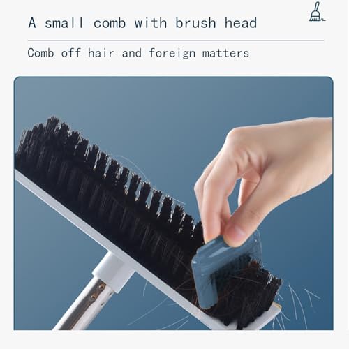 Versatile Floor Scrub Brush with Squeegee for Easy Cleaning A