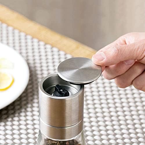 Adjustable stainless steel salt pepper grinder