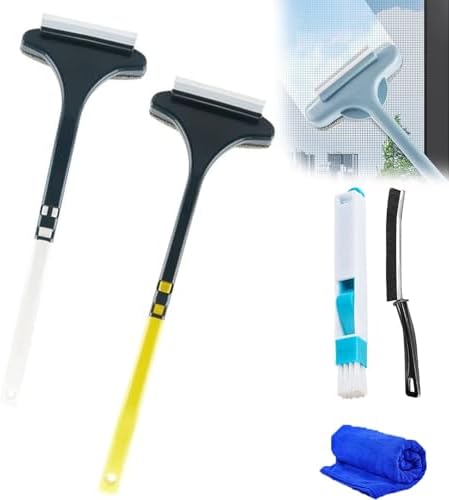 2 in 1 Window Mesh Cleaner Brush for Safe Surface Cleaning