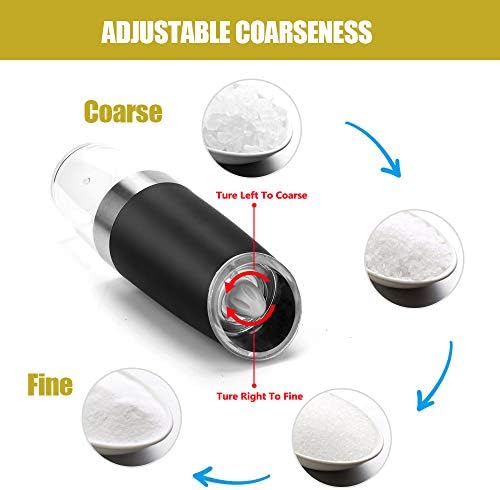 AVNICUD Electric Salt and Pepper Grinder Set