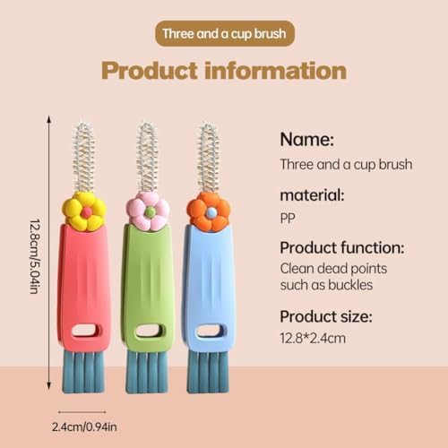 3-in-1 Cup Lid Cleaning Brush Set