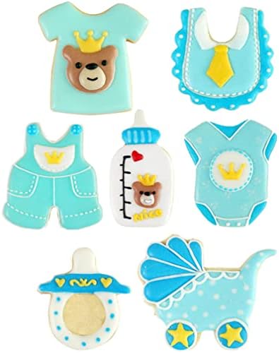 7-Piece Baby Shower Set Easy DIY Cookie Cutters for Baking Kle