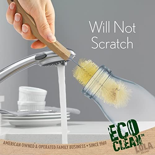 Perfect Eco-Cleaning Bamboo Bottle Brush by Lola