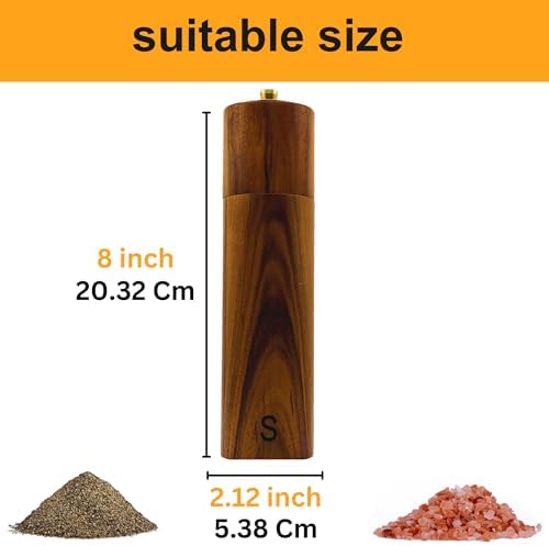 Adjustable Ceramic Salt Pepper Mill Set