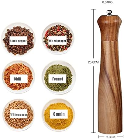 Adjustable Pepper Mill Salt Pepper Grinder Set