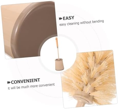 Anneome 1Set Toilet Brush with Long Handle and Holder