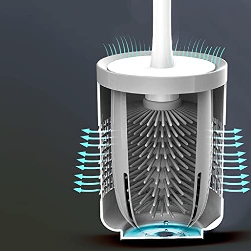 Feiyiyang Toilet Brush Holder 360 Clean Brush Set