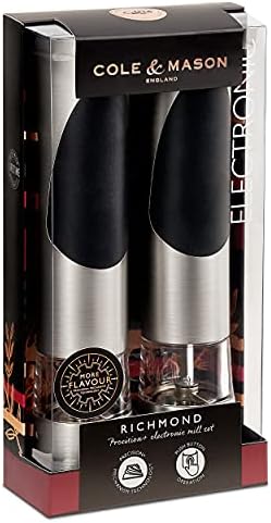 Cole Mason Richmond Electric Salt Pepper Mills Gift Set