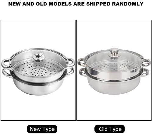 Stainless Steel Stack Steam Pot Set - 2-Layer Cookware