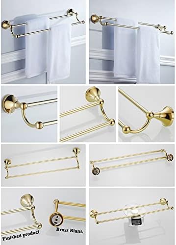 BOCbco Gold Double Towel Rail Black
