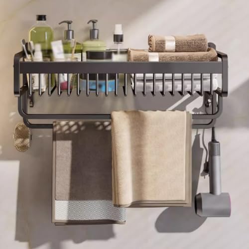 Space-Aluminum Towel Rack Gray 60cm