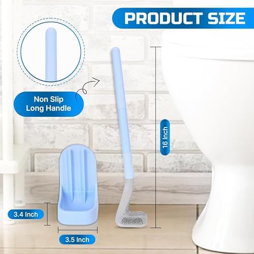 SIUSYACI Golf Toilet Brush Effortless Long Handle for Deep Cleaning