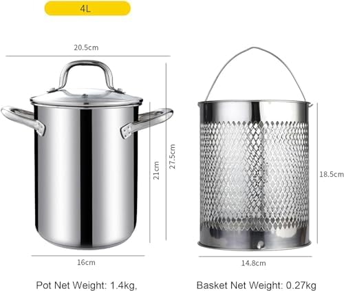 4L Stainless Steel Steamer Pot