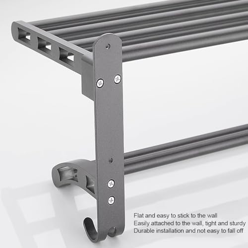 Foldable Towel Holder with Wall-Mounted Design