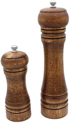 Premium Wood craftsmanship Stylish Salt Pepper Mill Set