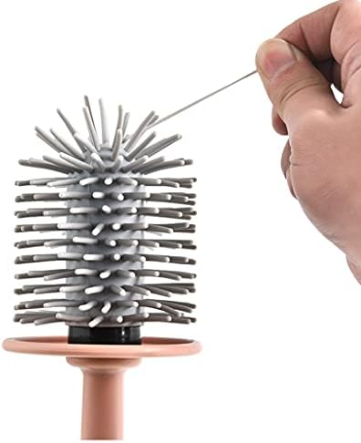 Elegant Toilet Brush Holder Stand with Long Handle 360 Rotating Brush
