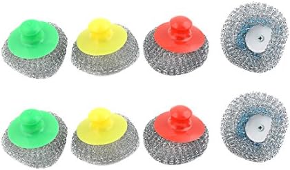 Clean Efficient 8-Piece Plastic Grip Pot Brushes