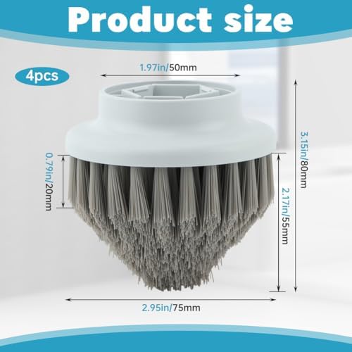 LVOERTUIG 4PCS Precision Tile Scrub Set
