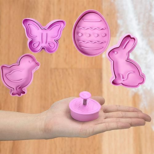 PARTYWIND Mini 3D Easter Cookie Cutters Set 4 PCS