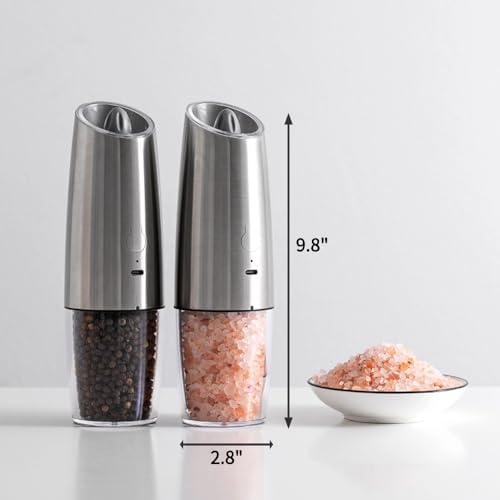 Stylish Electric Salt Pepper Mill with LED Light