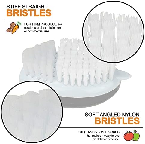 Versatile Fruit and Vegetable Brush with Ergonomic Design