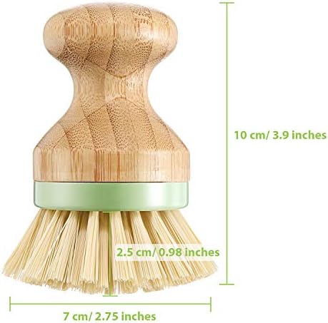 Bamboo Dish Brush Set Multi-Purpose Kitchen Essentials