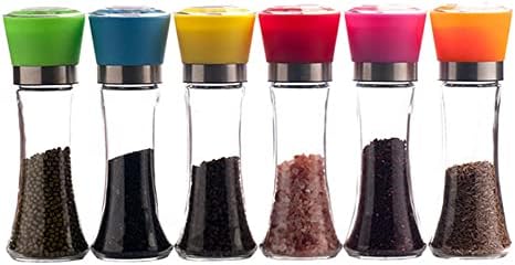 Sakhggye Salt and Pepper Grinders Ceramic Grinder for Adjustable Strength