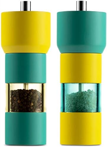 MITBAK BlueYellow Salt and Pepper Grinder Set