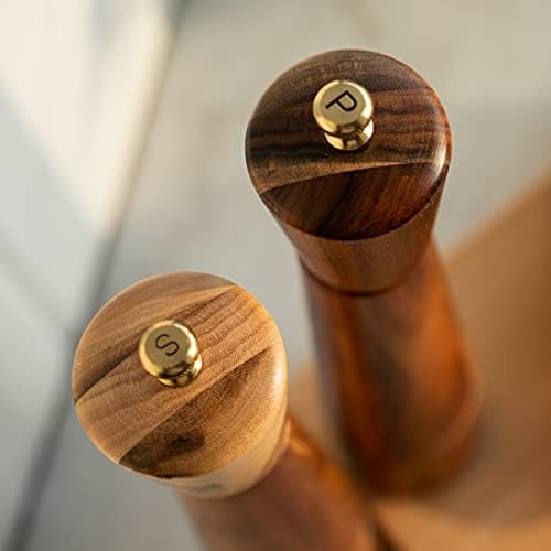 Stylish 32cm Salt and Pepper Mill Set - Perfection in Handmade Design
