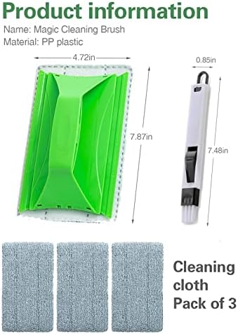 6-Piece Door and Window Track Cleaning Brush Set