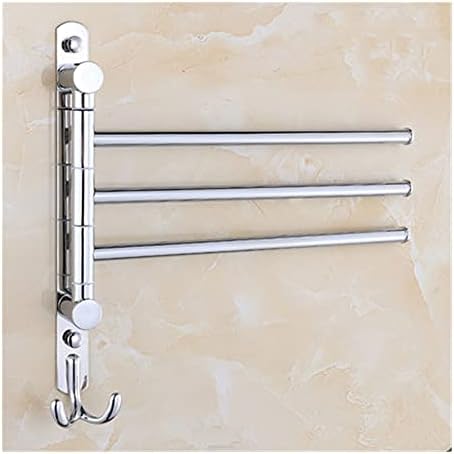 Premium Chrome Wall-Mounted Bathroom Towel Rail
