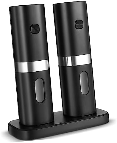 Automatic Pepper Salt Grinder Set with Stainless Steel Ball