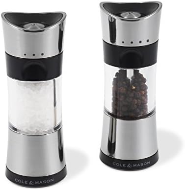 Cole Mason Precision Inverta Salt Pepper Mill Set Chrome