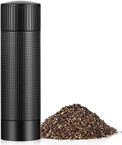 ARKNOAH Premium Pepper Grinder with Heavy Duty Aluminum Body