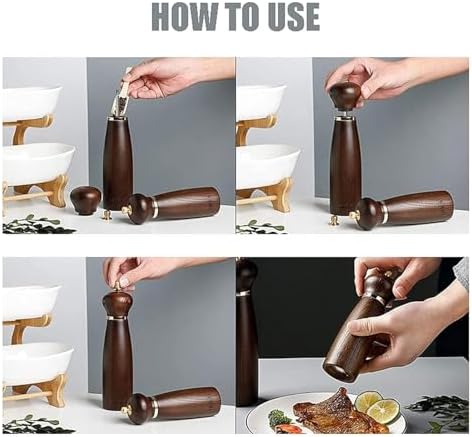 Introducing Exclusive Wooden Salt Pepper Mill Set