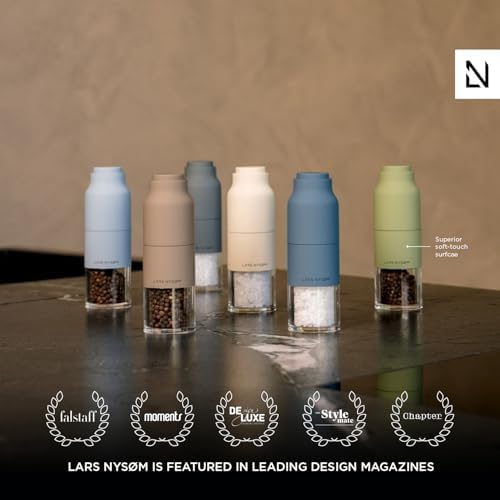 Stainless Steel Salt and Pepper Mill Set with Adjustable Grinder Design
