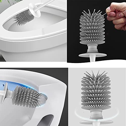 Feiyiyang Toilet Brush Holder 360 Clean Brush Set