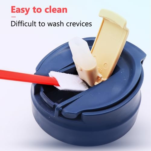 40-Piece Disposable Crevice Cleaning Brush Set Red Effortless Waste Reduction