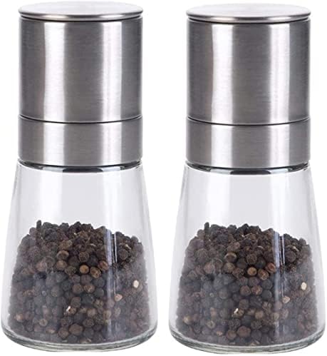 Adjustable stainless steel salt pepper grinder
