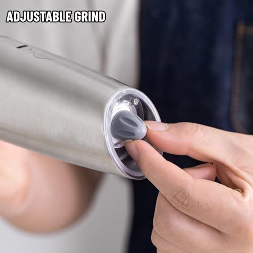 Stylish Electric Salt Pepper Mill with LED Light