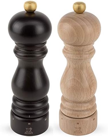 Peugeot Paris USelect 7-Inch Pepper Salt Mill Set - Chocolate Natural