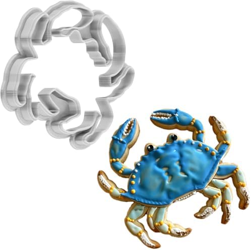 4-Inch Blue Crab Cookie Cutter Made in USA