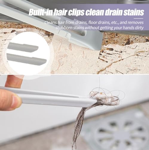 AIIONP 2PCS Multi-Function Rotating Crevice Cleaning Brush 2025 Upgrade Purple