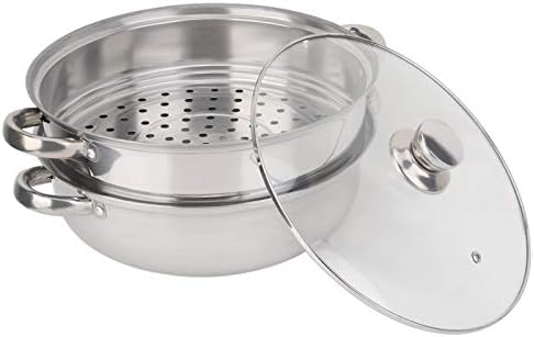 Stainless Steel Stack Steam Pot Set - 2-Layer Cookware