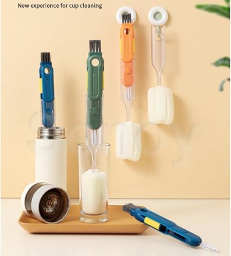 5-in-1 Cup Lid Cleaning Brush Set Green