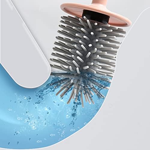 Elegant Toilet Brush Holder Stand with Long Handle 360 Rotating Brush