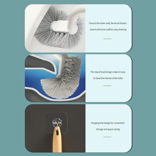 Cenhian Toilet and Holder Non-Scratch and Durable